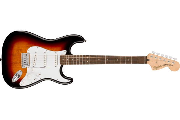 Affinity Series Stratocaster Laurel Fingerboard White Pickguard 3-Color Sunburst