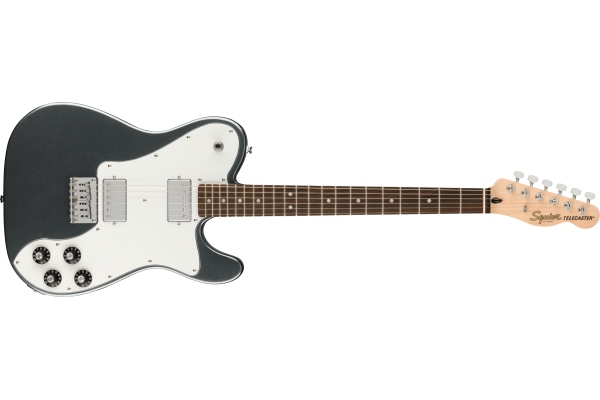 Affinity Series Telecaster Deluxe Laurel Fingerboard White Pickguard Charcoal Frost Metallic