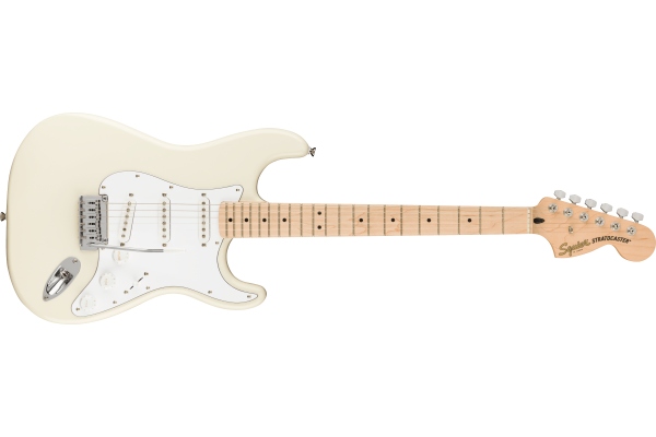 Affinity Series™ Stratocaster Maple Fingerboard White Pickguard Olympic White