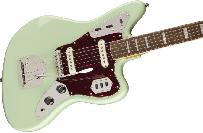Chitară Electrică Fender Squier Classic Vibe '70s Jaguar Laurel Fingerboard Surf Green