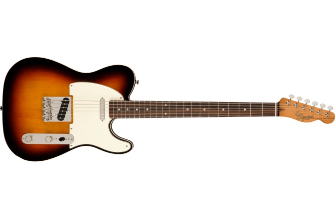Chitară Electrică Fender Squier Classic Vibe Baritone Custom Telecaster Laurel Fingerboard Parchment Pickguard 3-Color Sunburst