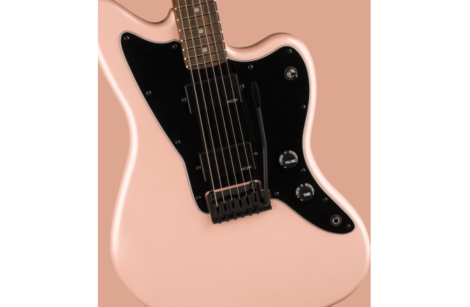 Chitară Electrică Fender Squier Contemporary Active Jazzmaster HH Laurel Fingerboard Black Pickguard Shell Pink Pearl