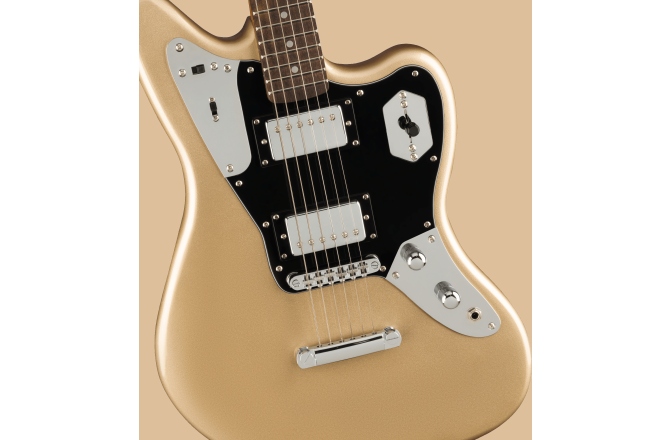 Chitară Electrică Fender Squier Contemporary Jaguar HH ST Laurel Fingerboard Black Pickguard Shoreline Gold