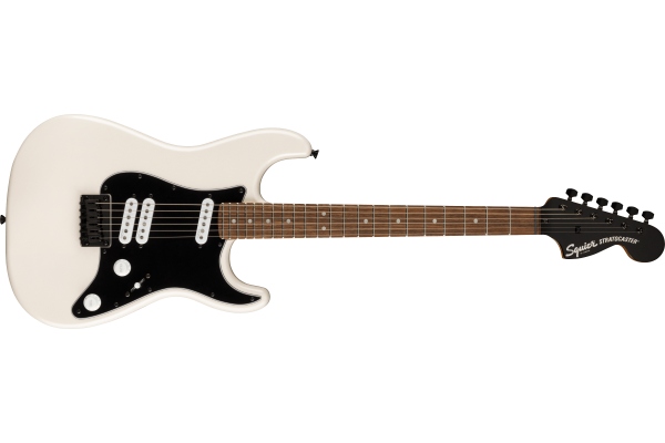 Contemporary Stratocaster Special HT Laurel Fingerboard Black Pickguard Pearl White