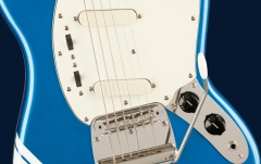 Chitară Electrică Fender Squier FSR Classic Vibe '60s Competition Mustang Laurel Fingerboard Parchment Pickguard Lake Placid Blue with Olympic White Stripes