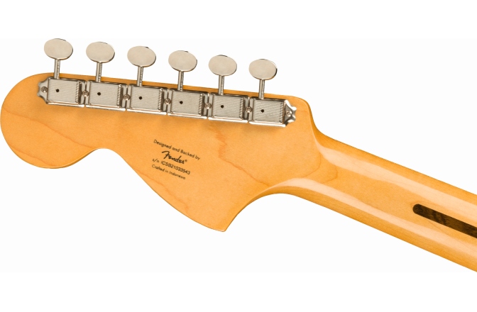 Chitară Electrică Fender Squier FSR Classic Vibe '60s Competition Mustang Laurel Fingerboard Parchment Pickguard Lake Placid Blue with Olympic White Stripes