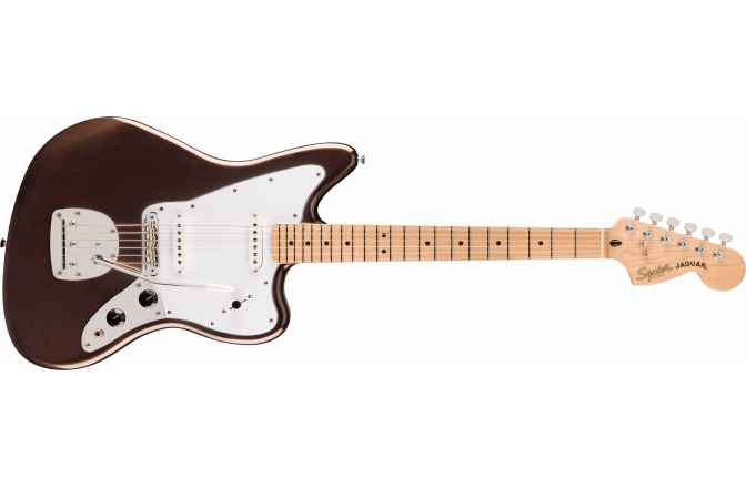 Chitară Electrică Fender Squier  Jaguar MF White Pickguard Mystic Metallic Brown