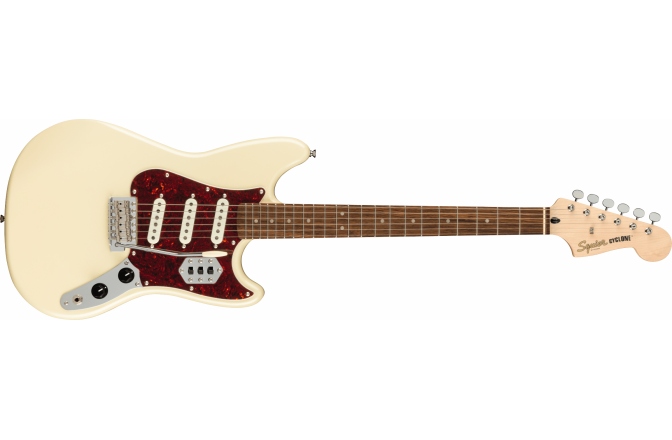 Chitară Electrică Fender Squier Paranormal Cyclone Laurel Fingerboard Tortoiseshell Pickguard Pearl White