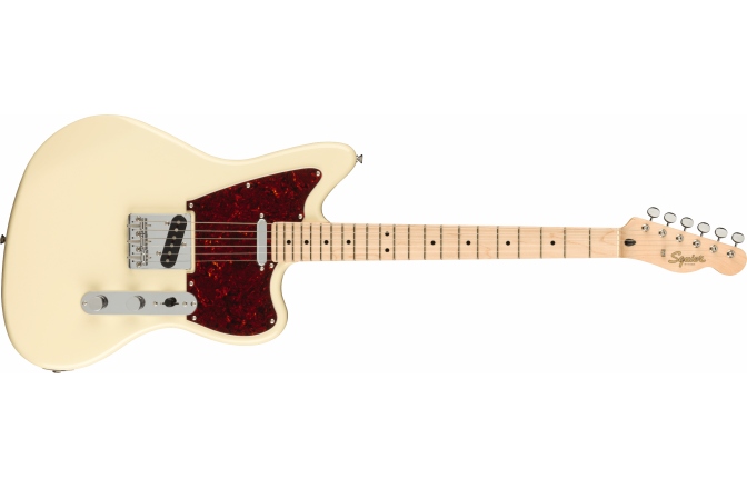 Chitară Electrică Fender Squier Paranormal Offset Telecaster Maple Fingerboard Tortoiseshell Pickguard Olympic White