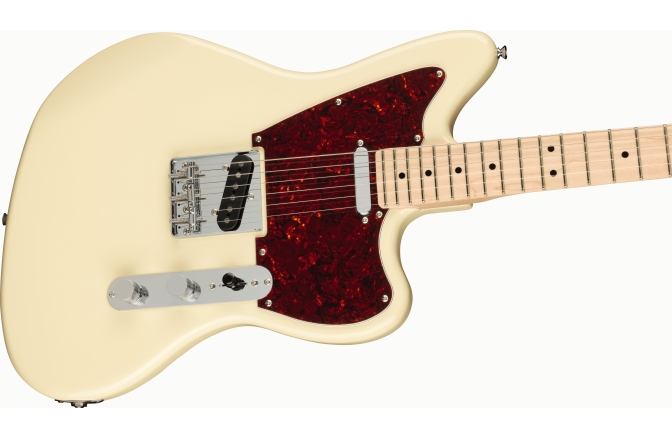 Chitară Electrică Fender Squier Paranormal Offset Telecaster Maple Fingerboard Tortoiseshell Pickguard Olympic White