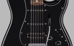 Chitara electrica model stratocaster Fender Standard Strat HSS LF Black Pickguard Black
