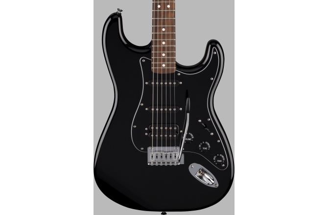 Chitara electrica model stratocaster Fender Standard Strat HSS LF Black Pickguard Black