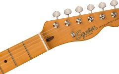 Chitară electrică model T Fender Squier FSR Classic Vibe '60s Telecaster Thinline Maple Fingerboard Parchment Pickguard Aztec Gold