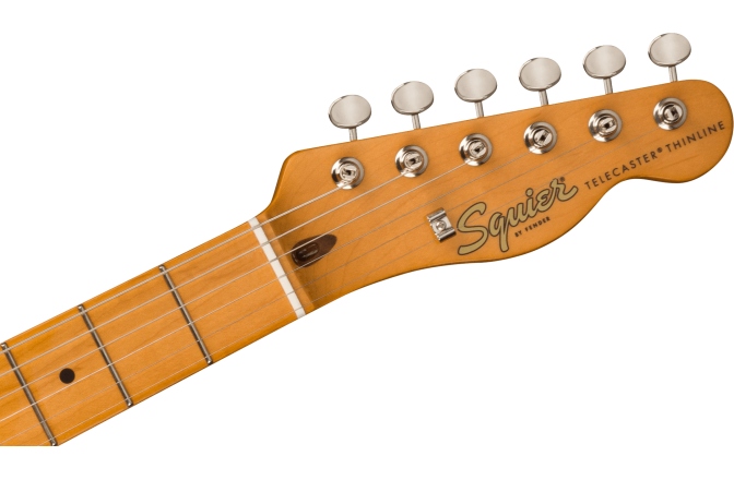 Chitară electrică model T Fender Squier FSR Classic Vibe '60s Telecaster Thinline Maple Fingerboard Parchment Pickguard Aztec Gold