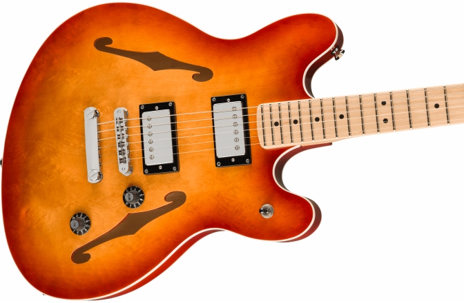 Chitară Electrică Semi-Hollow Fender Squier Affinity Series Starcaster Deluxe MF Sienna Sunburst
