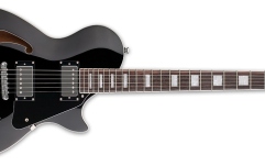 Chitara electrica semi-hollow body cu 6 corzi ESP LTD XTone PS-1 Bk