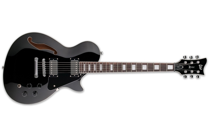 Chitara electrica semi-hollow body cu 6 corzi ESP LTD XTone PS-1 Bk
