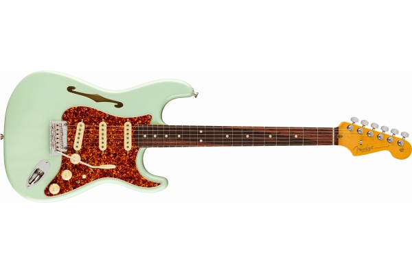 American Professional II Stratocaster Thinline Transparent Surf Green