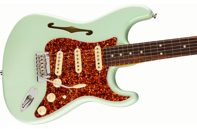 Chitară electrică ST Fender American Professional II Stratocaster Thinline Transparent Surf Green
