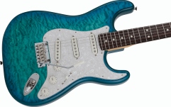 Chitară electrică ST Fender Hybrid II Stratocaster RW Quilt Aquamarine