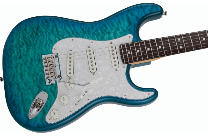 Chitară electrică ST Fender Hybrid II Stratocaster RW Quilt Aquamarine