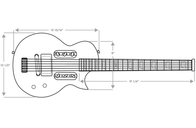 Chitară electrică Traveler Guitar - LTD EC-1 - Snow White