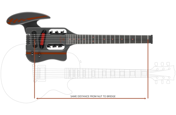 Chitara electrica Traveler Guitar - Speedster Deluxe - Carrera Gray