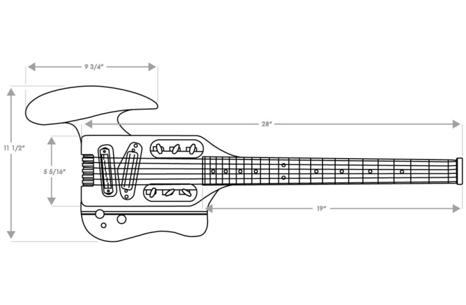 Chitara electrica Traveler Guitar - Speedster Deluxe - Carrera Gray