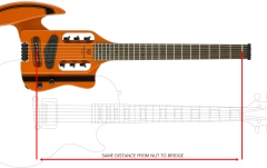 Chitară electrică Traveler Guitar - Speedster Standard - Hugger Orange