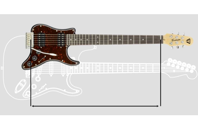 Chitara electrica Traveler Guitar - Travelcaster Deluxe (Humbucker) - Gloss Black