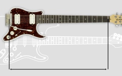 Chitara electrica Traveler Guitar - Travelcaster Deluxe (Humbucker) - Gloss White