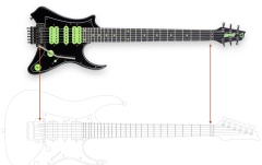 Chitară electrică Traveler Guitar  - V88X - Vaibrant Deluxe - Cosmic Black