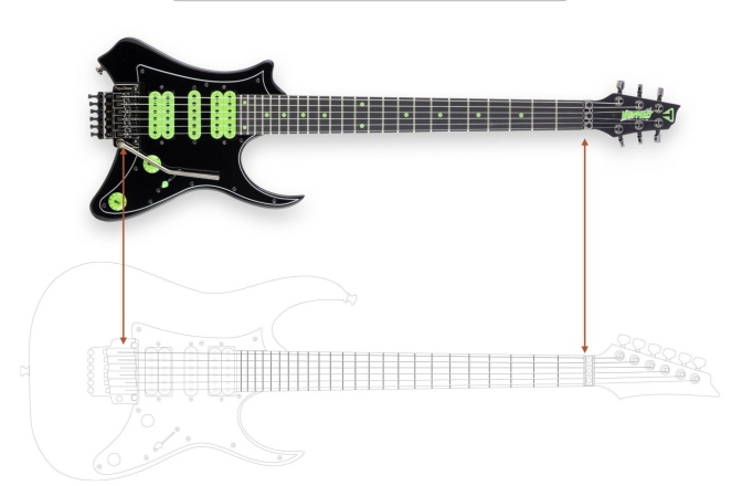 Chitară electrică Traveler Guitar  - V88X - Vaibrant Deluxe - Cosmic Black