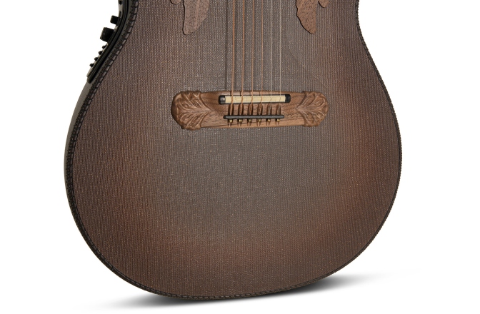 Chitara electro-acustica Adamas  2087GT Deep Contour Cutaway Reverse Brown Burst
