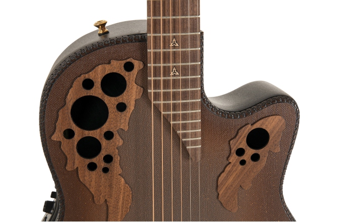 Chitara electro-acustica Adamas  2087GT Deep Contour Cutaway Reverse Brown Burst