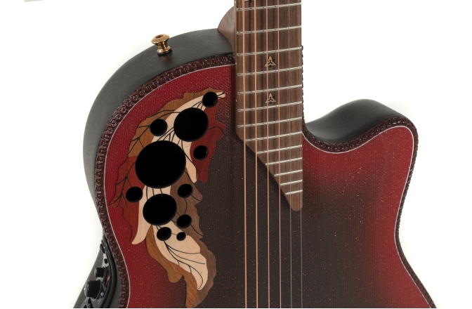 Chitara electro-acustica Adamas  2087GT Deep Contour Cutaway Reverse Red Burst