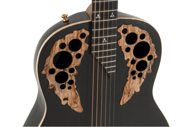Chitara electro-acustica  Adamas  U581T-SPM Mid-Depth Non-Cutaway Black Satin Copper Metal Flake
