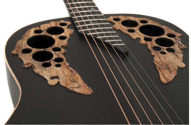 Chitara electro-acustica  Adamas  U581T-SPM Mid-Depth Non-Cutaway Black Satin Copper Metal Flake