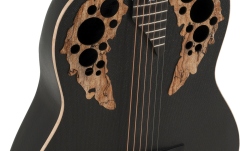 Chitara electro-acustica  Adamas  U581T-SPM Mid-Depth Non-Cutaway Black Satin Copper Metal Flake