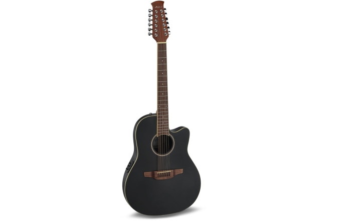 Chitara electro-acustica Applause  AB2412II Mid Cutaway 12-string Black Satin