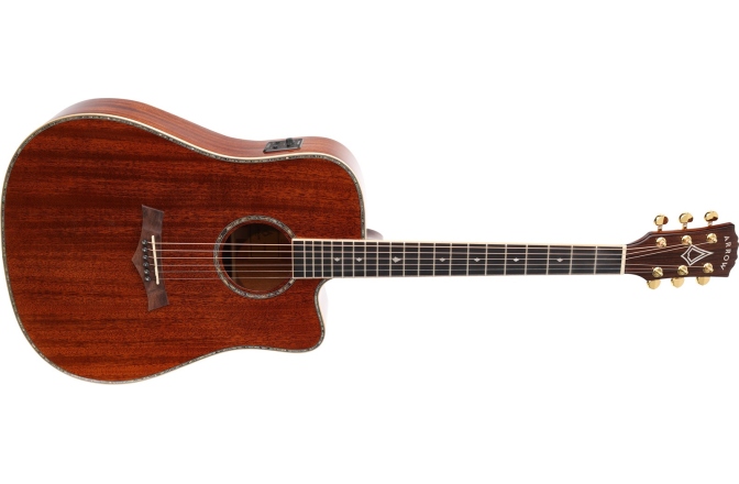 Chitară electro-acustică Arrow Platinium Elite D CE MH/MH Mahogany/Mahogany
