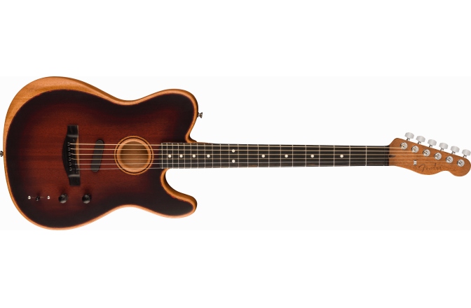 Chitară electro-acustică Fender American Acoustasonic All-Mahogany Ebony FB Burst
