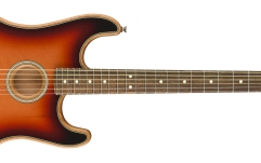 Chitară Electro-Acustică Fender American Acoustasonic Strat Ebony 3-Color Sunburst