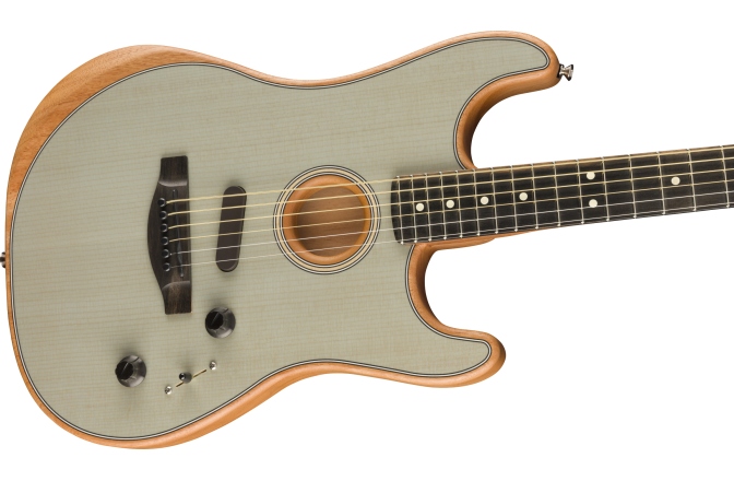 Chitară electro-acustică Fender American Acoustasonic Stratocaster - Transparent Sonic Blue