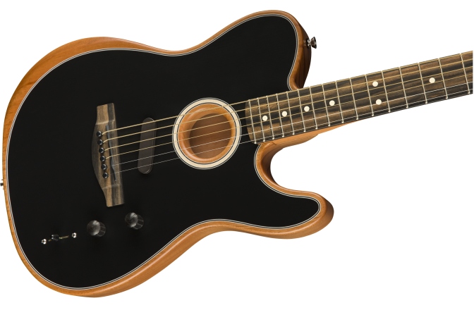 Chitară Electro-Acustică Fender American Acoustasonic Telecaster Ebony Black