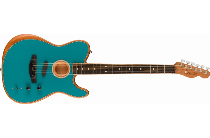 Chitară electro-acustică Fender DE American Acoustasonic Telecaster Ocean Turquoise