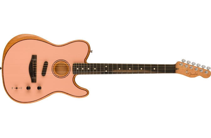 Chitară Electro-Acustică Fender FSR American Acoustasonic Telecaster Shell Pink