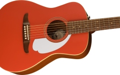 Chitară electro-acustică Fender Malibu Player WN, White Pickguard, Fiesta Red