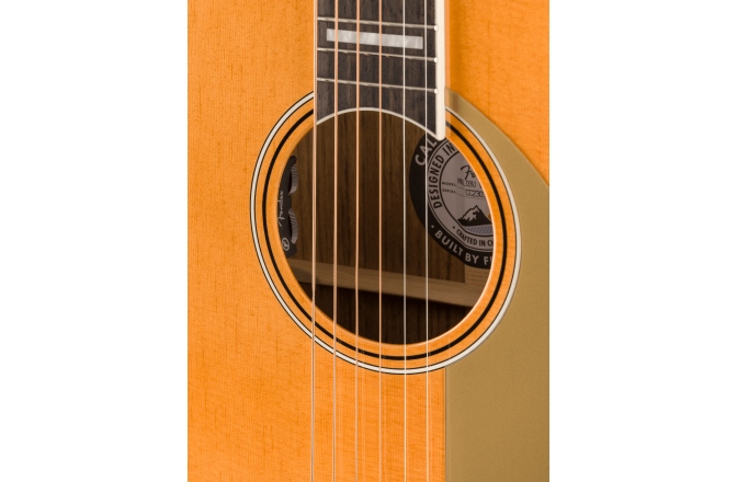 Chitară electro-acustică Fender Malibu Vintage, Ovangkol Fingerboard, Gold Pickguard, Aged Natural