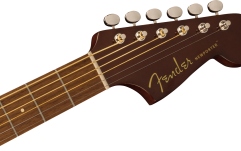 Chitară electro-acustică Fender Newporter Player, Walnut Fingerboard, Gold Pickguard, Sunburst